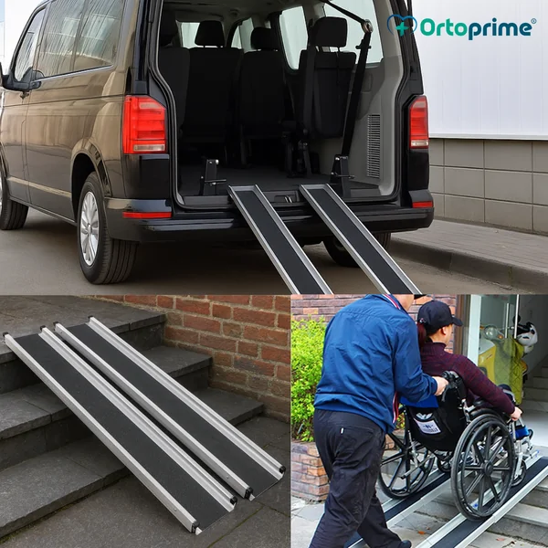 Rampas Telescópicas para Silla de Ruedas Resistentes 270kg