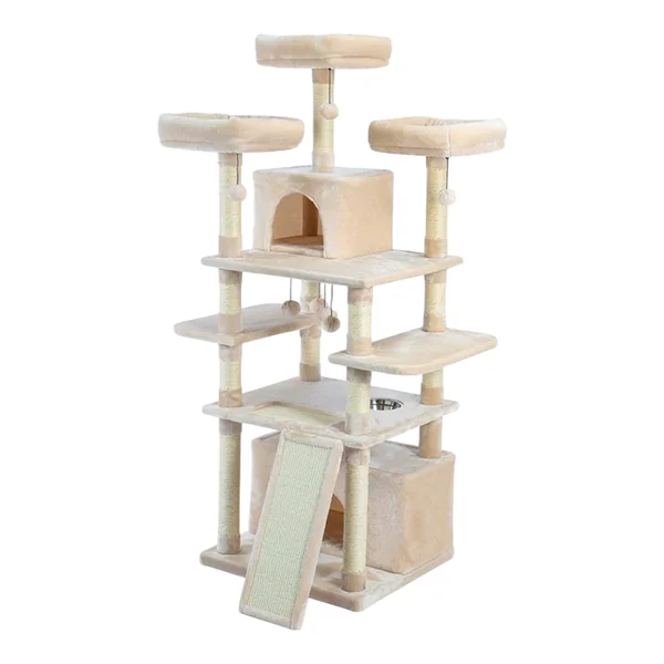 Rascador Andes para Gatos — Árbol de Sisal con Plataformas