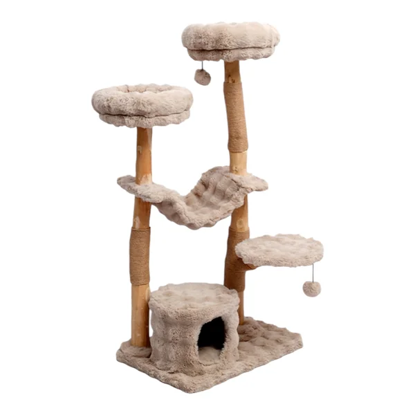 Rascador Kora con Tronco Real para Gatos
