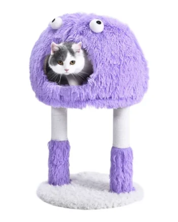 Rascador Monster Lila para Gatos — Diseño Original con Sisal