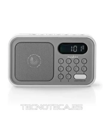 RDFM2200WT. RADIO DESPERTADOR 2.1W GRIS