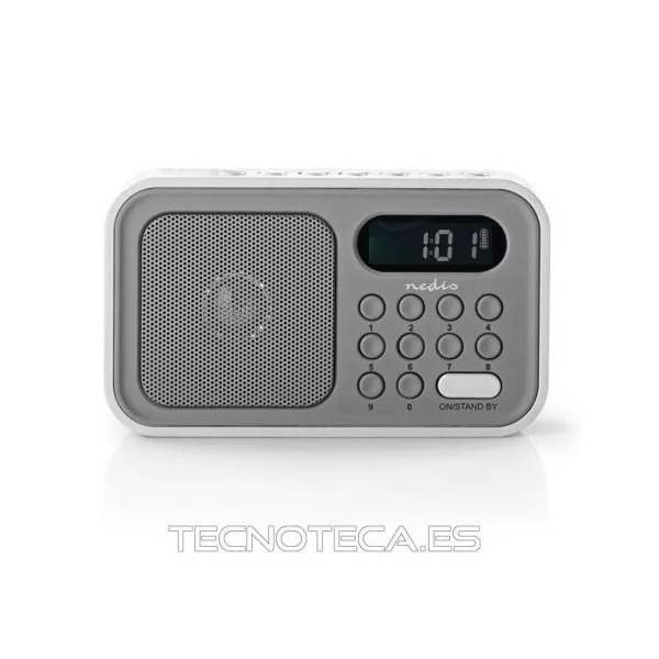RDFM2200WT. RADIO DESPERTADOR 2.1W GRIS