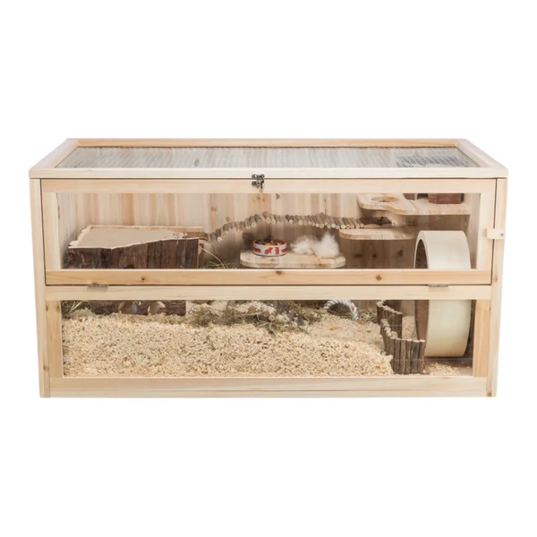 Recinto para Hámsters, Gerbos y Ratones — Jaula Modular con Cristal Acrílico