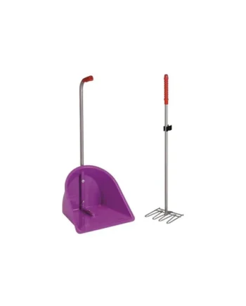 RECOGEDOR PLASTICO CON RASTRILLO
