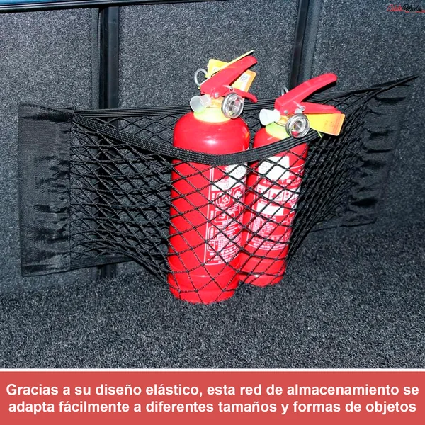 Red De Almacenamiento Universal Elástica 80X25 Negro