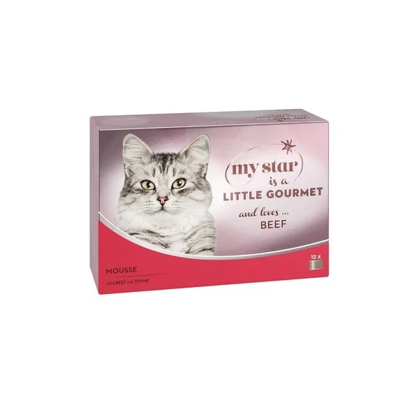 Regala el My Star Mousse Gourmet En Latas 24 X 85 G Para Gatos perfecto para tu novio o novia en Productos Para Gatos.