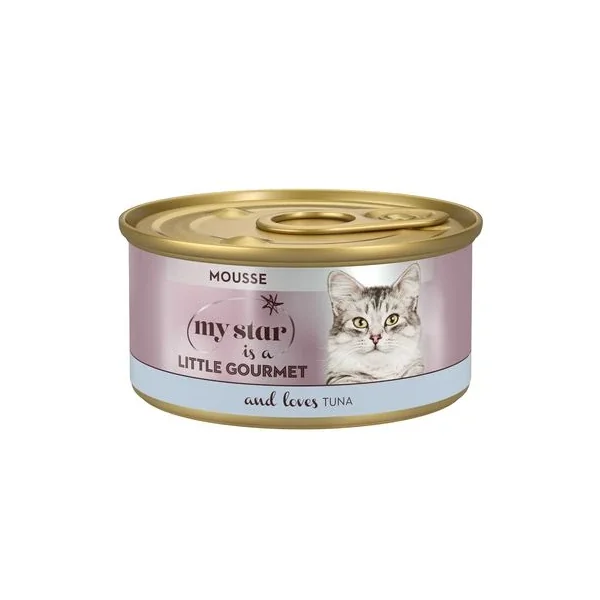 Regala el My Star Mousse Gourmet En Latas 24 X 85 G Para Gatos perfecto para tu novio o novia en Productos Para Gatos.