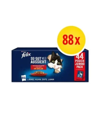 Regala felicidad con Jumbopack Felix Fantastic 88 X 85 G - disponible ahora en Productos Para Gatos en le Zaragoza España.