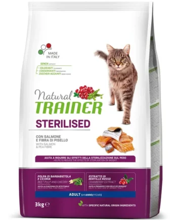 Regalo familiar ideal: asequible Trainer Natural Adult Sterilised Con Salmón en le España.