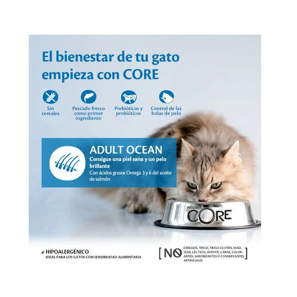 Regalos asequibles y apreciados de Wellness Core Adult Ocean Salmón Y Atún Pienso Para Gatos para familiares y amigos.