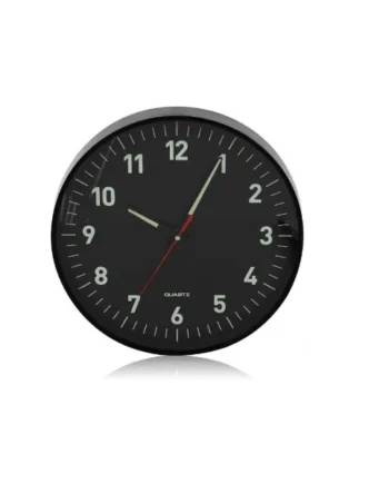 Reloj de pared luminoso 30 cm v2 Negro