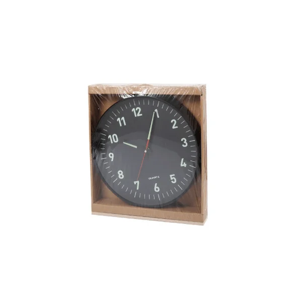 Reloj de pared luminoso 30 cm v2 Negro