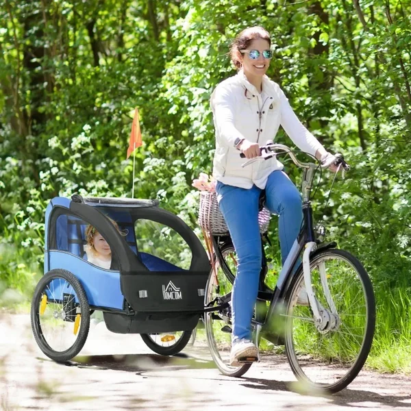 Remolque Bicicleta para Niños con Mosquitera