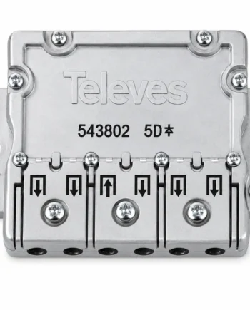 Repartidor distribuidor 5 direcciones 10/9.5 dB Gris