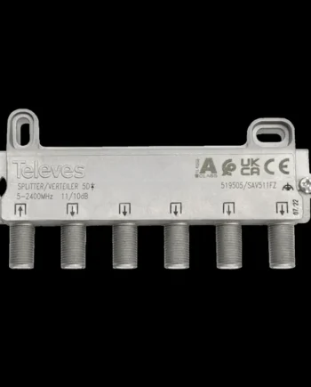 Repartidor distribuidor 5 salidas 10/12 dB Gris