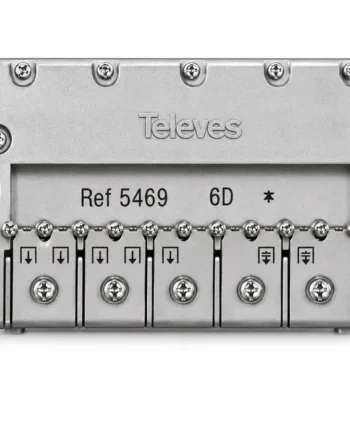 Repartidor distribuidor 6 direcciones 11/14 dB Gris