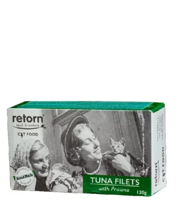 Retorn Gato Filetes de Atún natural con Gambas-120 grs