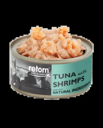 Retorn Gatos Atún con Gambas Comida húmeda-80grs