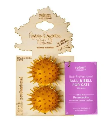 Retorn juguete para gatos Rub ball & bell x2