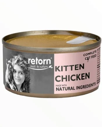 Retorn Lata Kitten Pollo 80gr para Gatitos — Comida Húmeda Natural