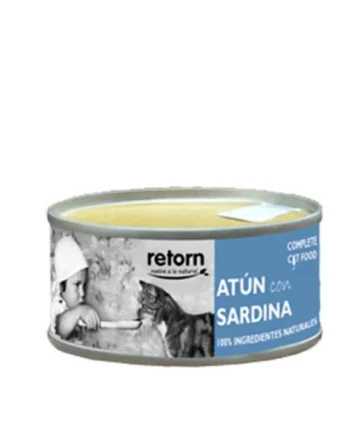 Retorn Latas para gatos de atún con sardina – 80grs