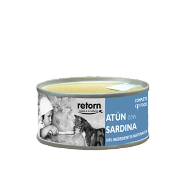 Retorn Latas para gatos de atún con sardina – 80grs