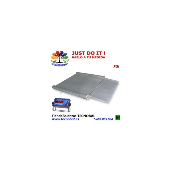 RGI 1212/1512/1515 1500/3000Kg Plataforma inox Baxtran