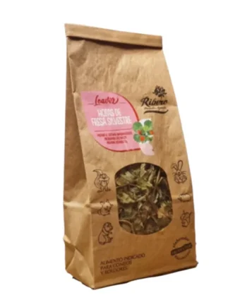 Ribero Hojas de Fresa Silvestre para Conejos y Roedores