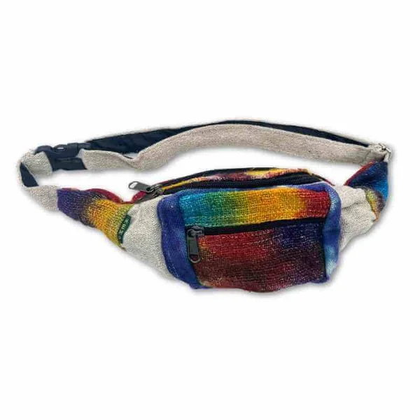 Riñonera de cáñamo tie-dye