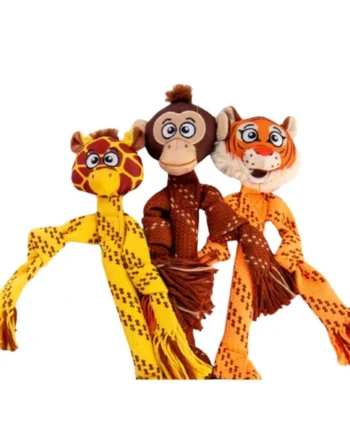 Rogz Scrubz Safari — Juguete Dental Interactivo 3 en 1 para Perros