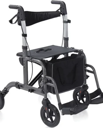 Rollator Andador de Aluminio para Deambular 4 Ruedas