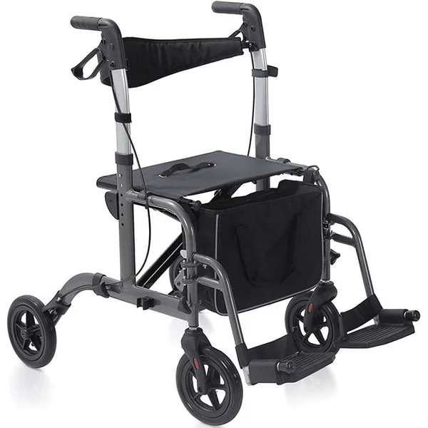 Rollator Andador de Aluminio para Deambular 4 Ruedas