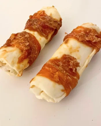 Rollito de piel de ternera con pechuga de pollo