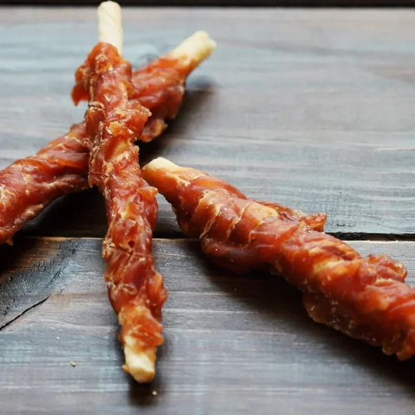 Rollito masticable de pollo para perros