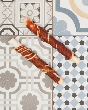 Rollo masticable de Piel con Ternera y Pescado