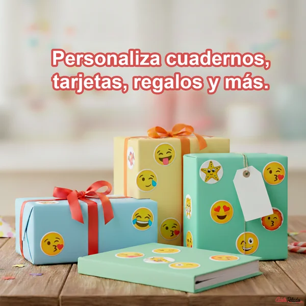 Rollo Pegatinas De Emojis 2.5 Cm 500 Unidades Tipo 6