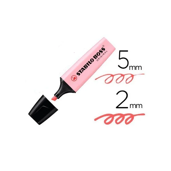 Rotulador Stabilo Boss Pastel Rosa claro
