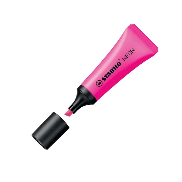 Rotulador stabilo fluorescente neon Morado
