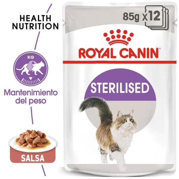 Royal Canin Sterilized Salsa 85 g Comida Húmeda para Gatos