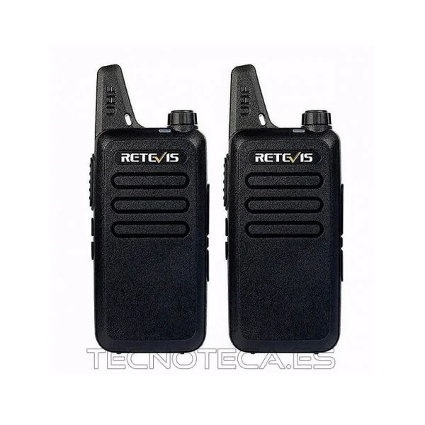 RT22. Emisora de mano PMR446 RETEVIS (pareja)