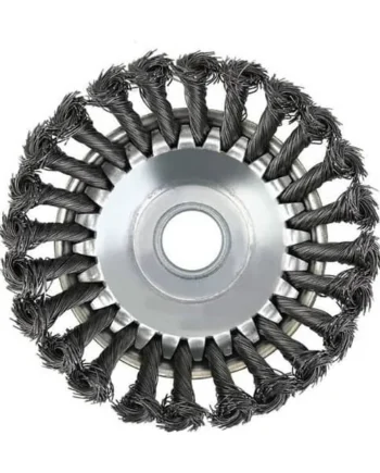 Rueda cepillo de acero trenzado 125 mm