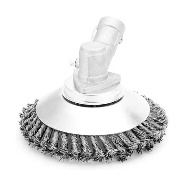 Rueda cepillo de acero trenzado 150 mm