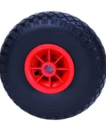 Rueda maciza de carretilla anti-pinchazos 100 Kg diametro 26 Rojo
