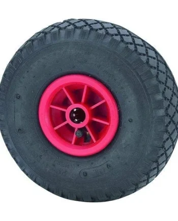 Rueda neumatica de carretilla 175 Kg diametro 260 mm Negro