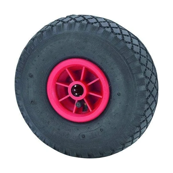 Rueda neumatica de carretilla 175 Kg diametro 260 mm Negro