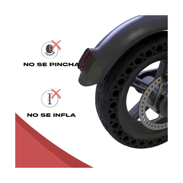 Rueda para patinete Electrico compatible con Xiaomi M365 v2 Negro