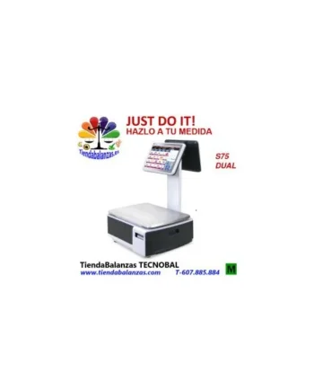 S75P DUAL 3/6/15/30Kg 1/2/5/10g Balanza comercial Baxtran