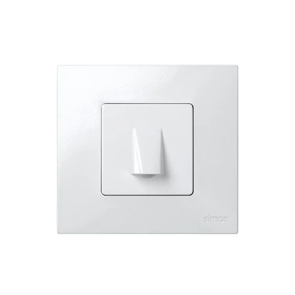Salida de cable ancho Simon 27 Play Blanco