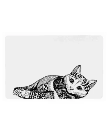 Salvamanteles blanco/negro - Pack de 2 unidades