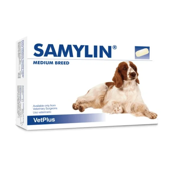 SAMYLIN comprimidos protector hepático 30 comp perros gatos